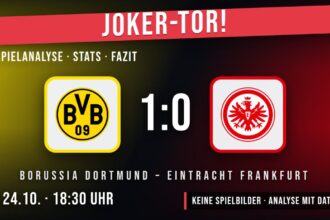 Borussia Dortmund gegen Eintracht Frankfurt 1:0 – Spielanalyse