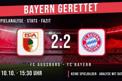 FC Augsburg gegen FC Bayern 2:2 – Spielanalyse