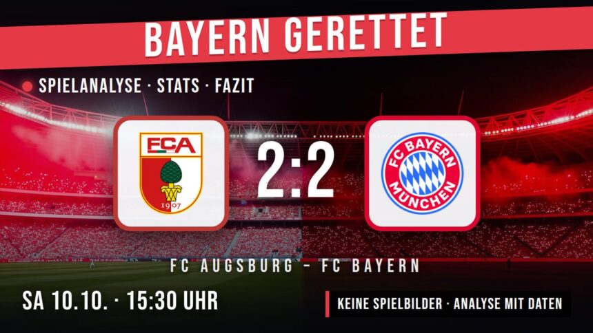 FC Augsburg gegen FC Bayern 2:2 – Spielanalyse