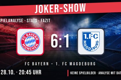 FC Bayern gegen 1. FC Magdeburg 6:1 – Spielanalyse