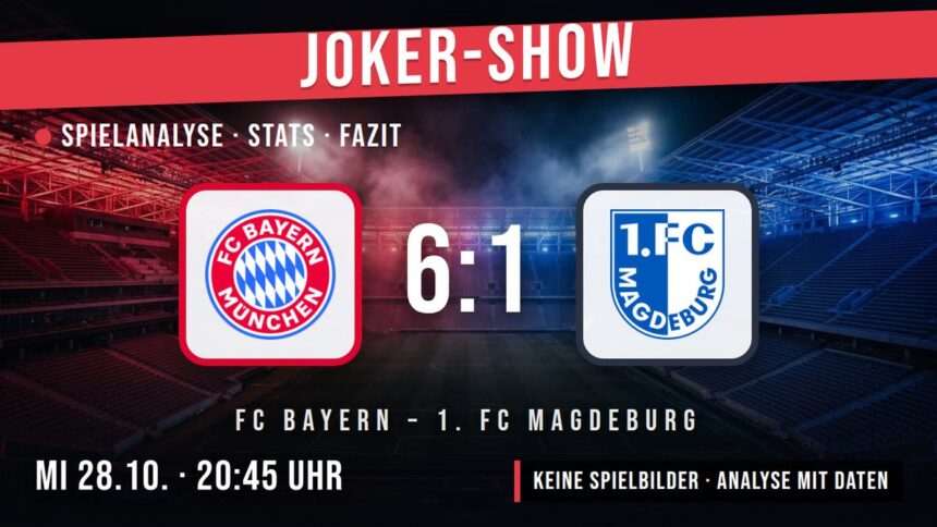 FC Bayern gegen 1. FC Magdeburg 6:1 – Spielanalyse