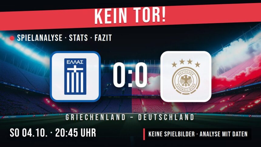 Griechenland gegen Deutschland 0:0 – Spielanalyse