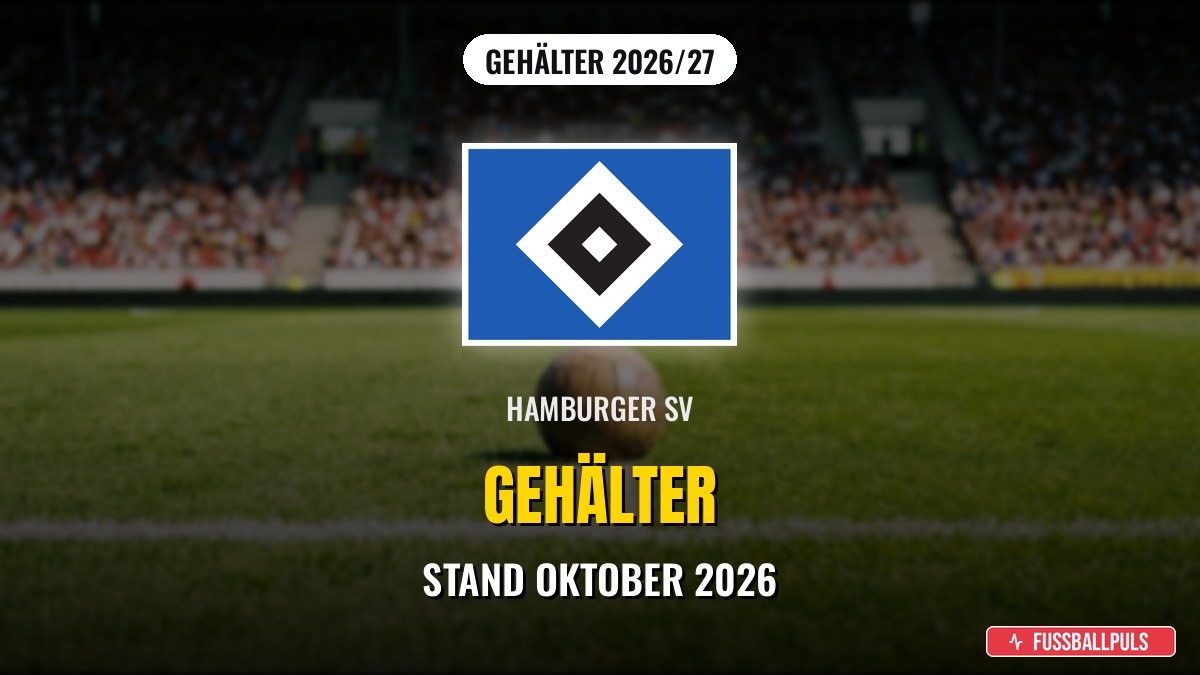 Hamburger SV Gehälter 2026/27: Wer verdient wie viel?