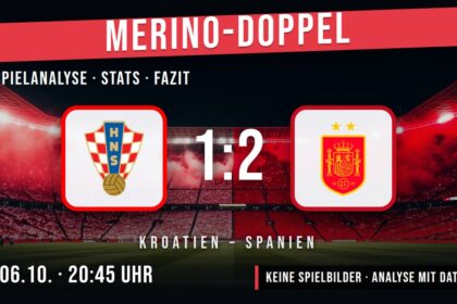 Kroatien gegen Spanien 1:2 – Spielanalyse