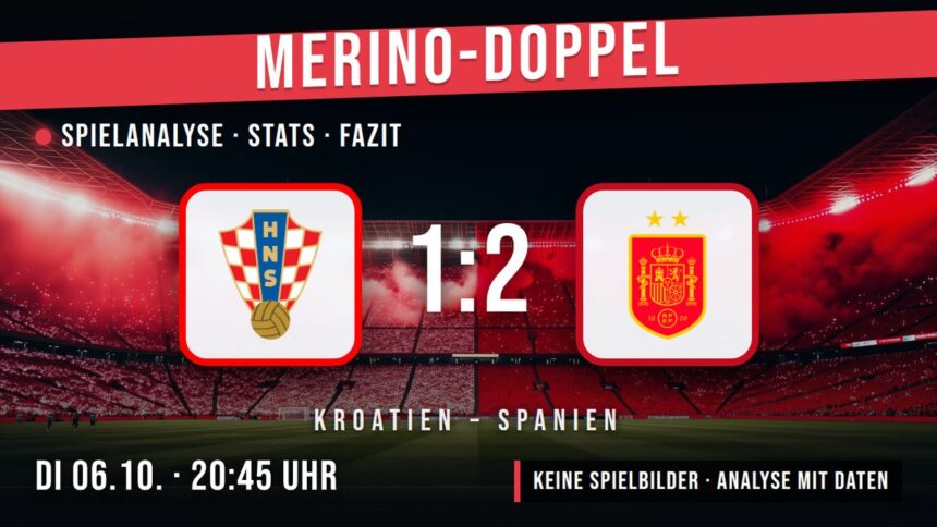Kroatien gegen Spanien 1:2 – Spielanalyse