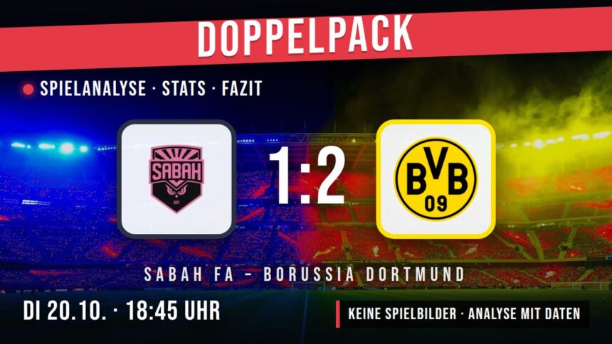 Sabah FA gegen Borussia Dortmund 1:2 – Spielanalyse