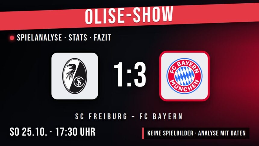 SC Freiburg gegen FC Bayern 1:3 – Spielanalyse