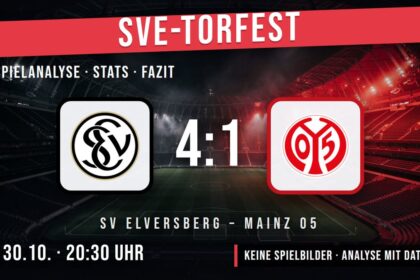 SV Elversberg gegen Mainz 05 4:1 – Spielanalyse